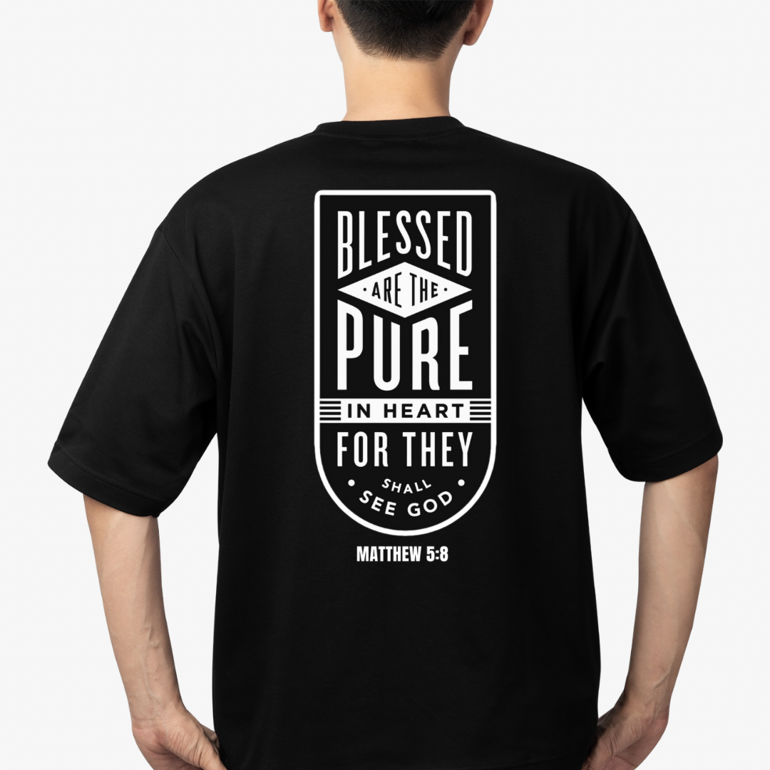 QTC - T-shirt- Blessed are the Pure - Matt 5:8